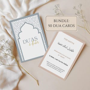 Bundel dua-kaarten, islamitische duas, afdrukbare dua-kaarten, dua-boek, duas-pdf, dagelijkse duas, afdrukbare islamitische, islamitische levensstijl, duas digitaal