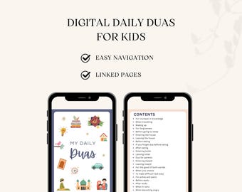 Kids Dua Cards Digital, Islamic Kids Duas, Duas for Kids, Children Dua Book, Prayer Cards, Dua Flashcards, Duas PDF, Daily Duas for Kids PDF