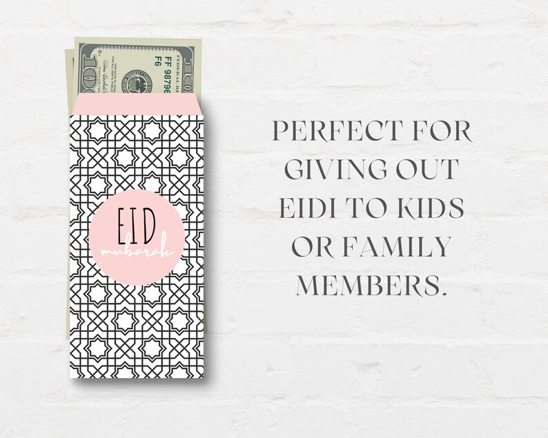 Eid Envelopes Printable Eidi Envelopes Eid Money Envelopes Etsy