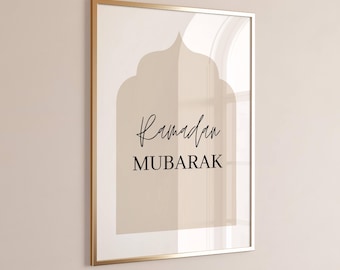 Ramadan Poster, Ramadan Mubarak, Ramadan Decor Printable, Ramadan Print, Ramadan Decoration, Ramadan Kareem PDF, Islamic Ramadan Print