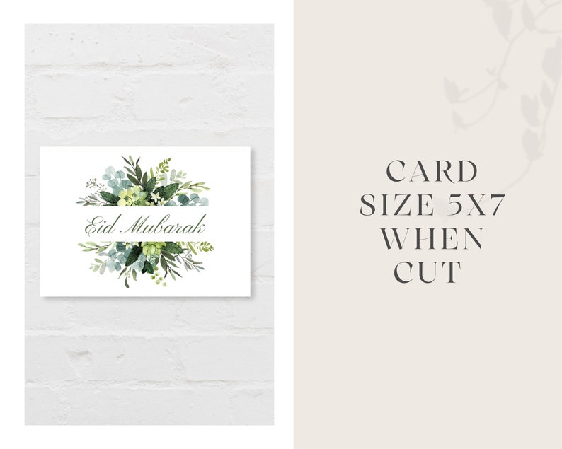 This beautiful leafy Eid Card Printable is perfect for giving out to family or friends on Eid ul Fitr/ Eid ul Adha. Simply print, cut, fold and write your message.