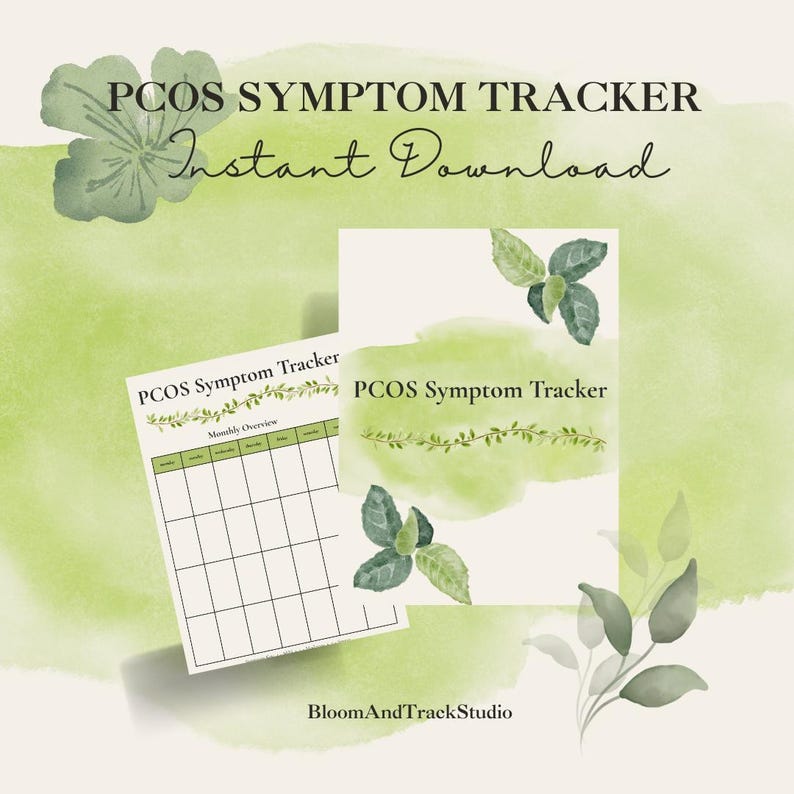 PCOS Symptom Tracker Printable | Hormone Health Journal | Period ...