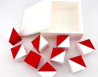 Kohs Blocks with White Box – WAIS Test | Psychology and Cognitive Assessment Materials | Wehrmacht test | Kohs Blocks