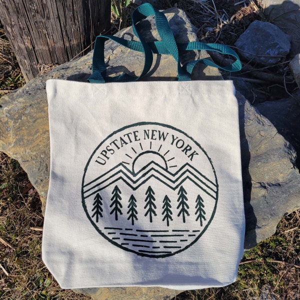 New York Canvas Tote Bag – Robuste Baumwolltasche Mit NYC-Print | Einkaufstasche, Reisetasche, Geschenk Für NYC-Fans