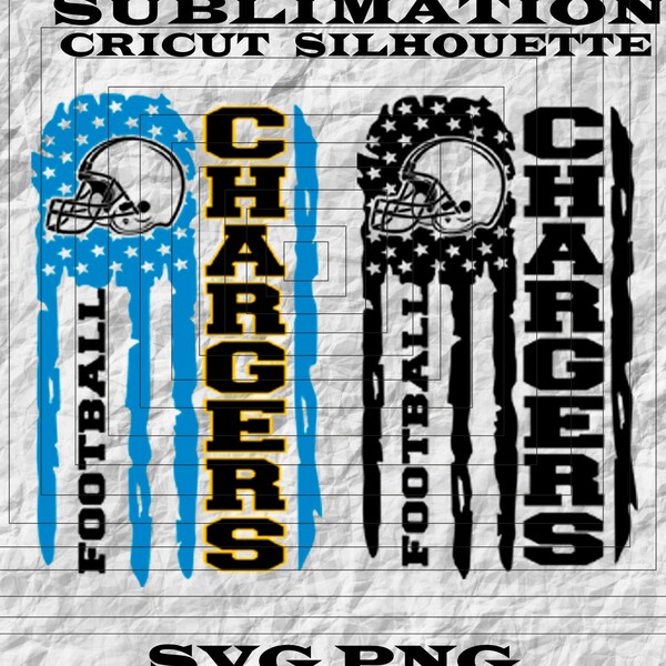 Chargers Football Svg