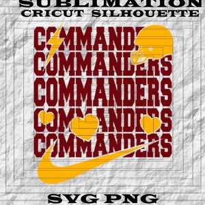 Commanders Football Svg - Etsy
