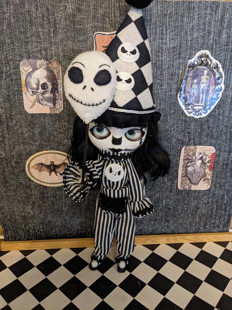 Handsewn Nightmare Before Christmas Jack Skeleton Clown Outfit for