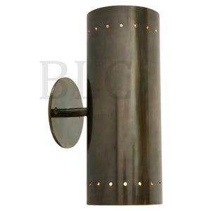 ANTIQUE Wall Sconce Italian Brass Cylinder Wall Sconce Vanity Light Modern Brass Wall Sconce Solid Brass Wall Sconce light - TUBE CYLINDER