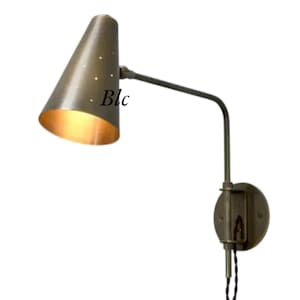 Mid-Century Handmade Italian Brass Dual Swing Wall Sconce Reading Wall Light Mid-Century Wall Lamp For Home Decor