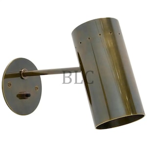 Vintage Wall Sconce Italian Brass Cylinder Wall Sconce Pin Hole Modern Brass Wall Sconce Solid Brass Wall Sconce light - TUBE CYLINDER