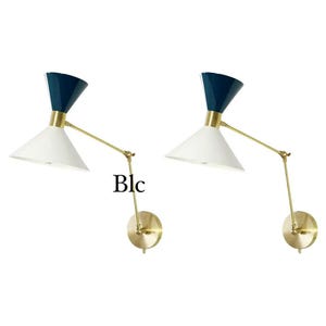Brass wall sconces adjustable Articulating Wall Lamps Reading Light Sconce Bed Side Lamp