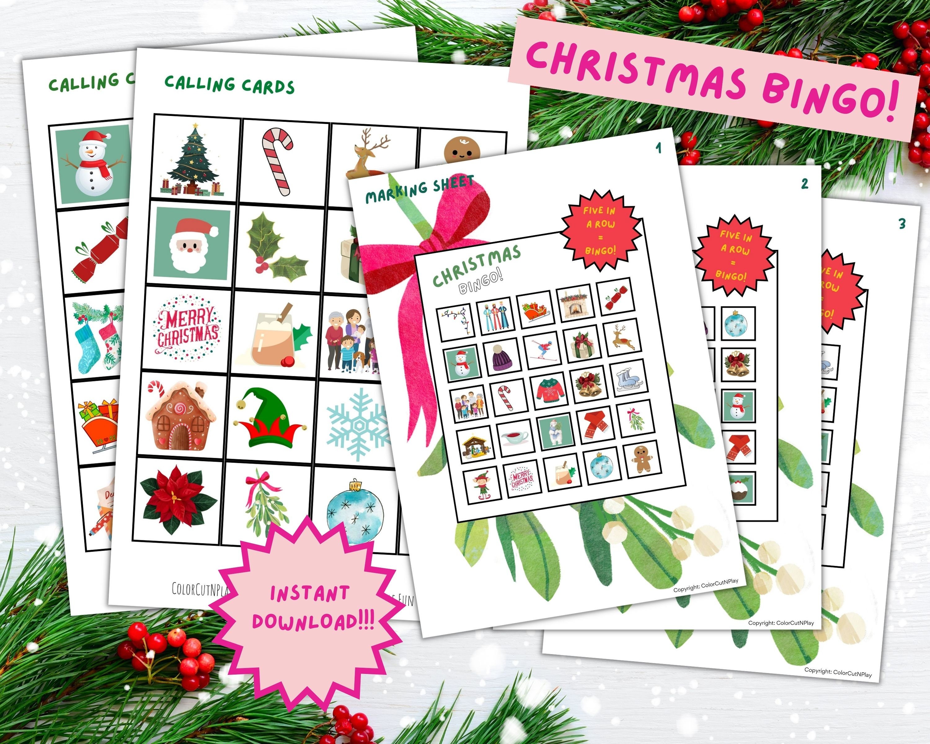Christmas BINGO Game Printable BINGO Christmas Game Instant Download BINGO Game For Christmas Christmas BINGO Game Printable BINGO Christmas Game Instant Download BINGO Game For Christmas