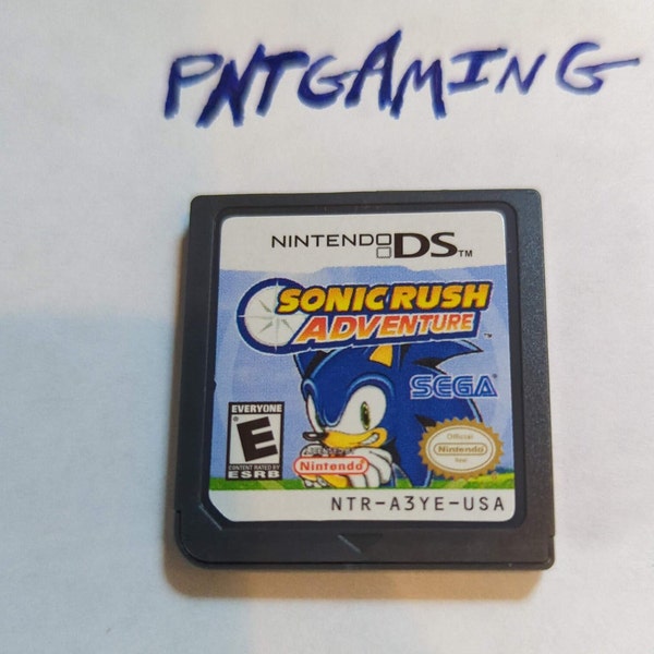 Sonic Rush Adventure (Nintendo DS, 2007) Game Cartridge Only, Classic Sonic The Hedgehog SEGA Retro Platformer Video Game