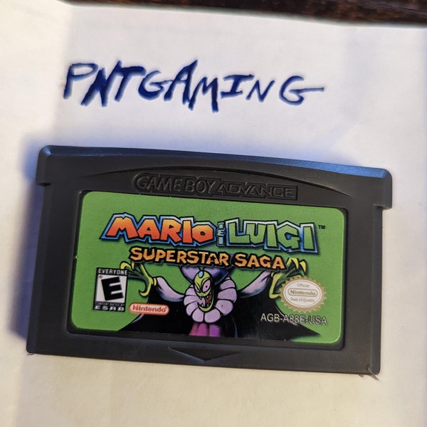 Mario & Luigi: Superstar Saga (Nintendo Game Boy Advance, 2003) Game Cartridge Only, Classic GBA Retro Video Game