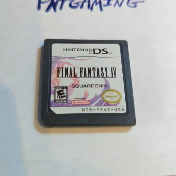 Final Fantasy 4 (Nintendo DS, 2008) JEU cartouche UNIQUEMENT, version américaine, testé et fonctionnel R.P.G. Jeu de rôle