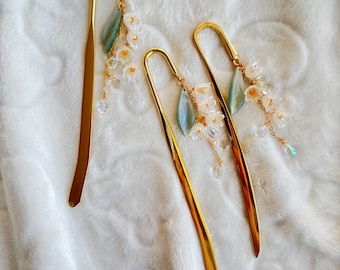 Lily of the valley bookmark, botanical bookmark, letter opener, gift for plants lover, gift for book lover