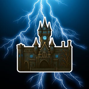Sticker kasteel Darkmoor | Uit het epische donkere universum van Universal Orlando