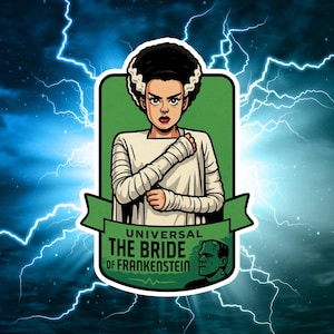 Sticker bruid van Frankenstein | Uit het epische donkere universum van Universal Orlando