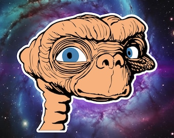 E.T. Sticker | Extra-Terrestrial | 1982 Movie | ET Head Sticker