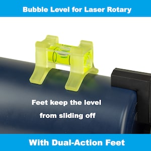 Laser Rotary Bubble Level with Dual-Action Feet