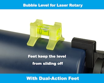Laser Rotary Bubble Level with Dual-Action Feet