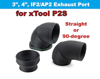 P2S-uitlaatadapter(s) voor xTool P2S-laser; Verschillende maten en stijlen; Magnetisch en niet-magnetisch
