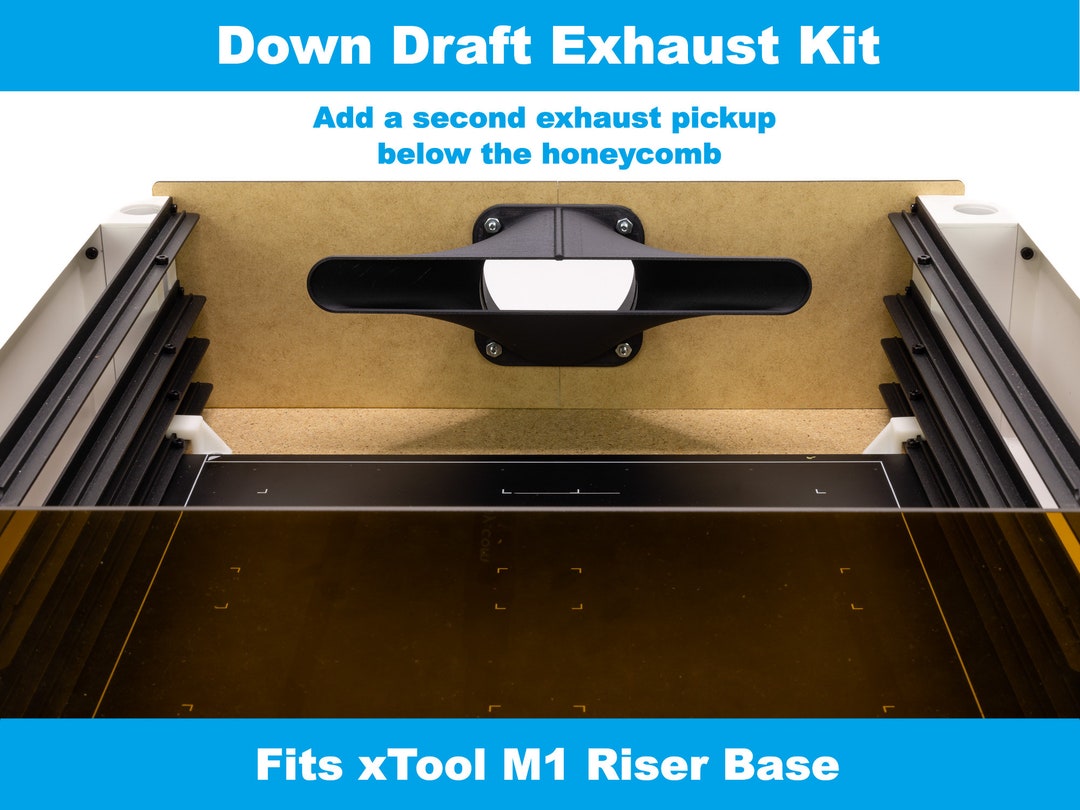 M1 Down Draft Exhaust Kit For Xtool M1 Riser Base And Honeycomb 4 inch m1-down-draft-exhaust-kit-for-xtool-m1-riser-base-and-honeycomb-4-inch