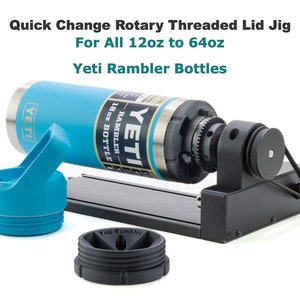 Tampa roscada para garrafas Yeti Rambler; troca rápida; para Laser Rotary