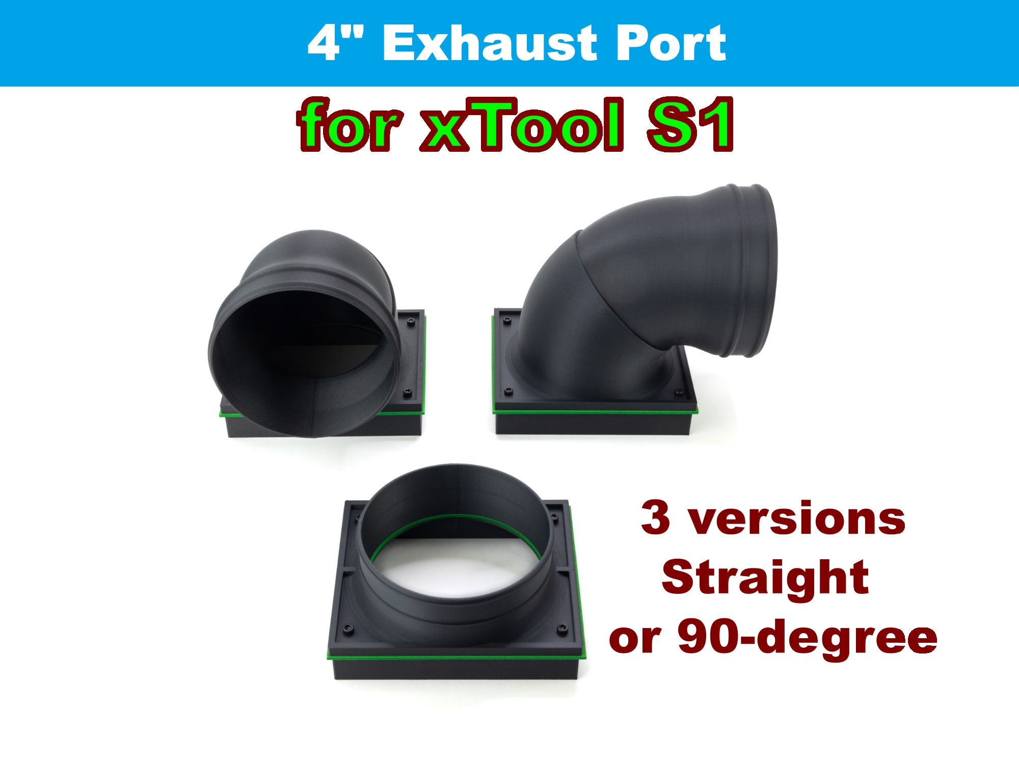 STL file Xtool M1 Exhaust Adaptor 🧑‍🔧・3D printing idea to download・Cults