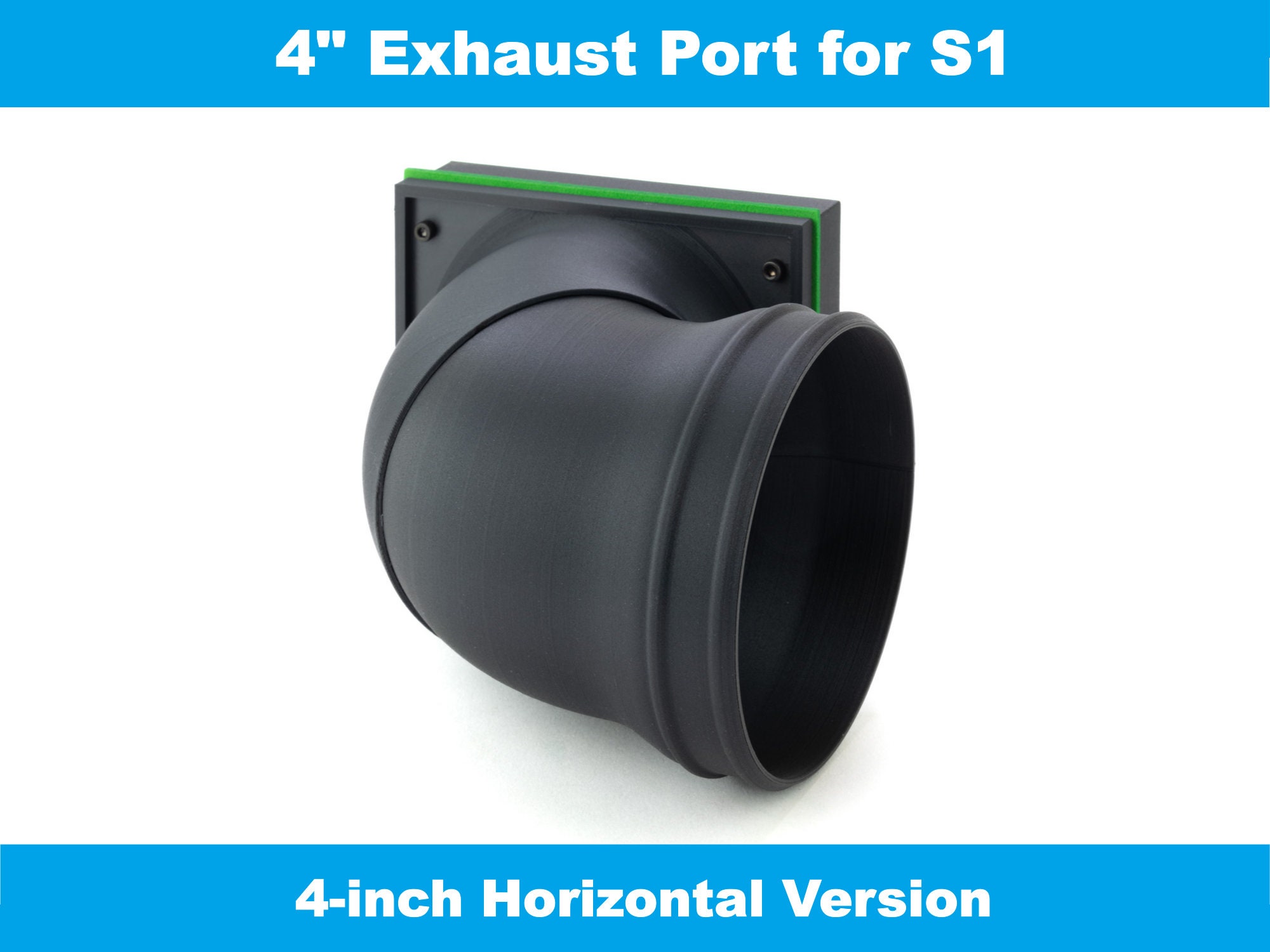 4 Inch Exhaust Port for Xtool S1 Laser Engraver 90-degree or
