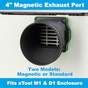 M1/D1 magnetische 4-inch uitlaatpoortadapter (optioneel, niet-magnetisch) voor xTool M1/D1 lasergraveerder (OUDE VERSIE)