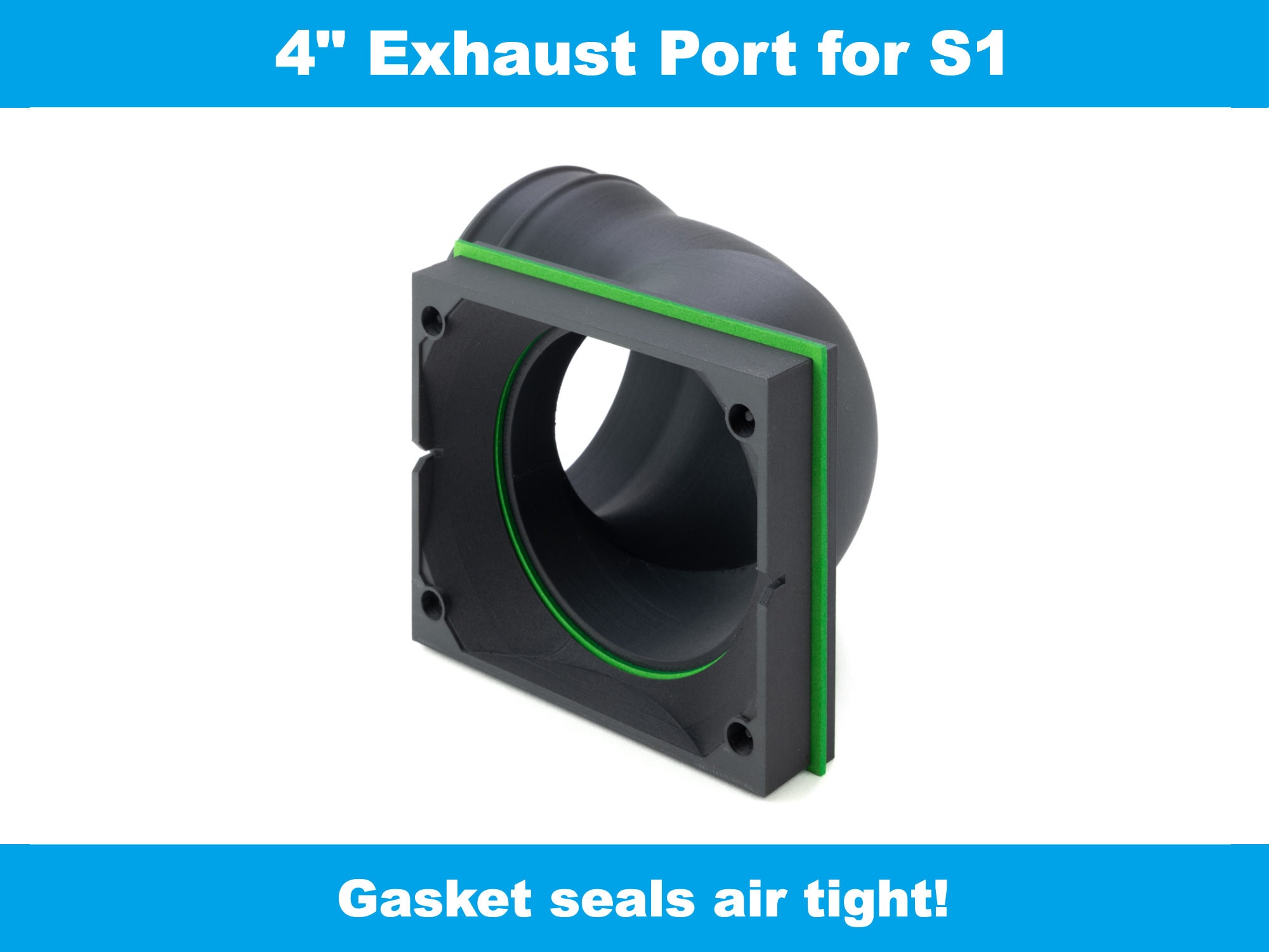 4 Inch Exhaust Port for Xtool S1 Laser Engraver 90-degree or