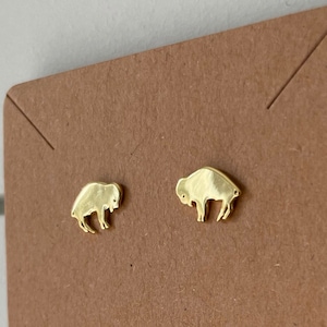 Mini Bison Earrings | Buffalo Earrings | Mini Buffalo Earrings