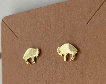 Mini Bison Earrings | Buffalo Earrings | Mini Buffalo Earrings