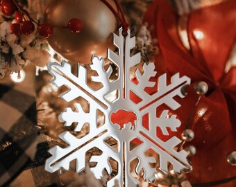 Buffalo New York Snowflake Ornament | Stainless Steel