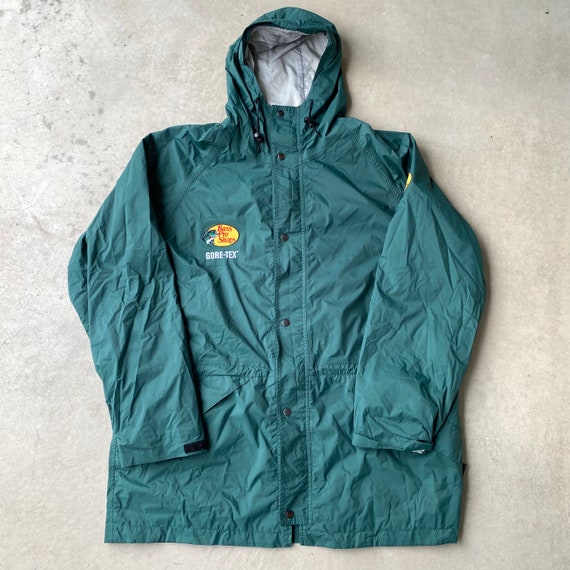 Vintage Bass Pro Shops Gore Tex Jacket Men’s 2XL Tall Forest Green Hunting  Fishing