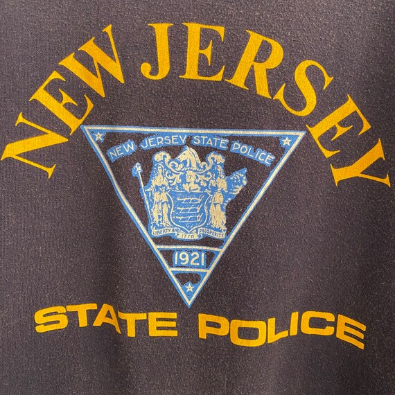 Vintage 80’s New Jersey State Police Tee Size Lar… - image 3