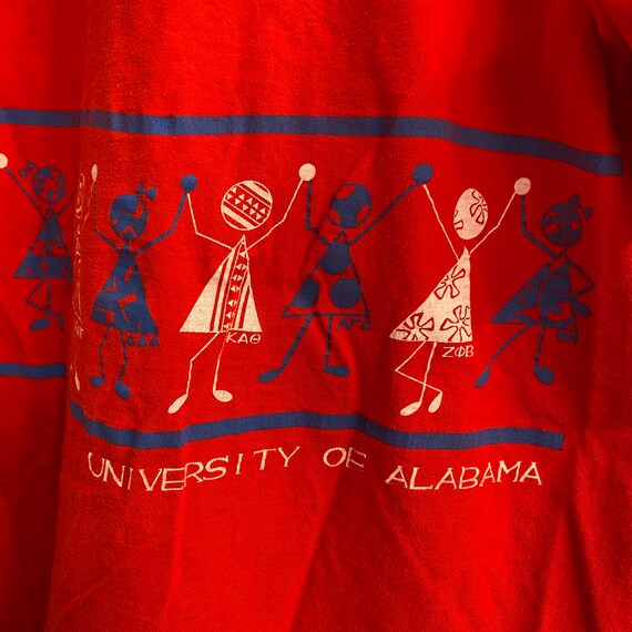 Vintage University Of Alabama Sorority Rush Tee S… - image 4