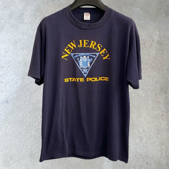 Vintage 80’s New Jersey State Police Tee Size Lar… - image 1