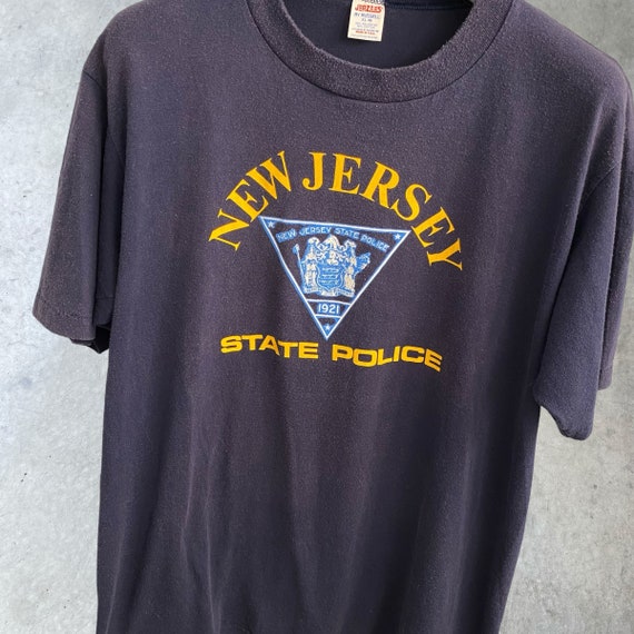 Vintage 80’s New Jersey State Police Tee Size Lar… - image 2