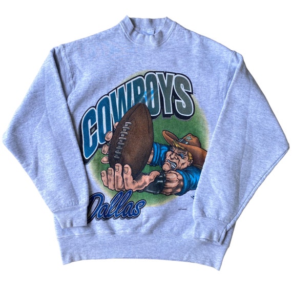 CustomCat Dallas Cowboys Vintage NFL Crewneck Sweatshirt/Royal / 3XL