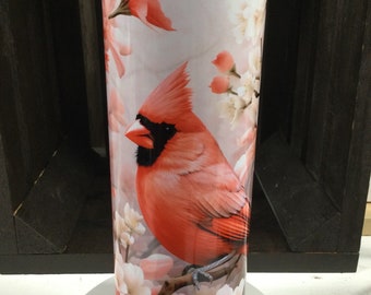 Cardinal Tumbler: Floral 20 oz Insulated Hogg Tumbler