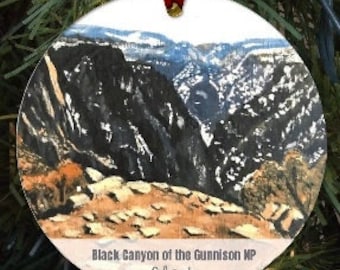 Black Canyon of the Gunnison National Park Custom ornament