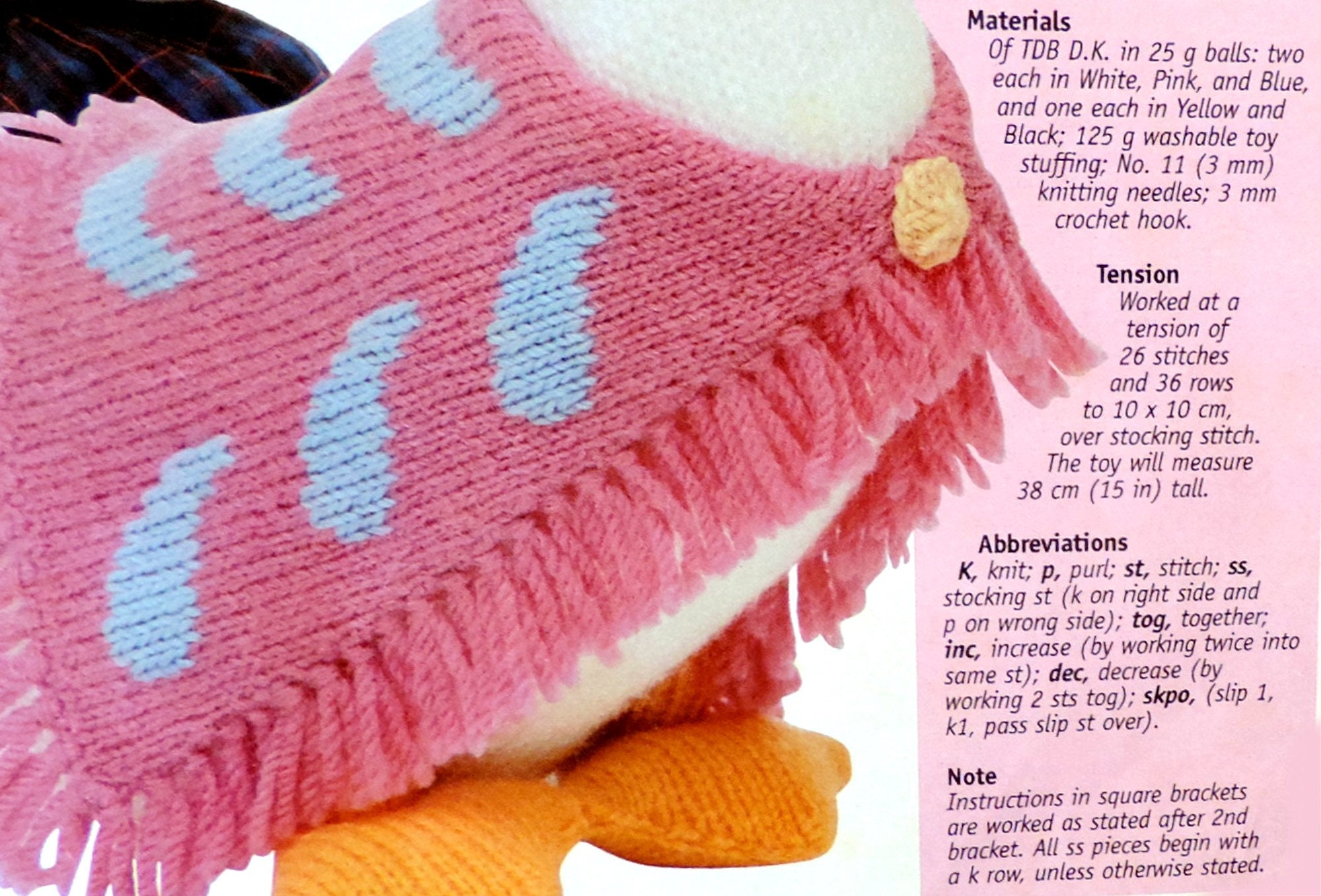 ALAN DART Knitting Pattern Vintage Jemima Puddle Duck Beatrix Etsy UK