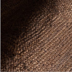 Brown Jute Rug for Living Room/Dining Room, Brown Runner for Hallway/Entryway/Kitchen, Braided Jute Rug, Handwoven Jute Runner, Hemp Doormat