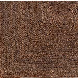 Brown Jute Rug for Living Room/Dining Room, Brown Runner for Hallway/Entryway/Kitchen, Braided Jute Rug, Handwoven Jute Runner, Hemp Doormat