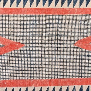 Washable Cotton Rug, Machine Washable Rug, Indoor Outdoor Rugs, Printed Cotton Rug, Stair Runner, Rug for Bedroom 3X10, Boho Decor Runner