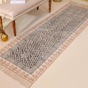 Washable Non Slip Kitchen Runner, Home Washable Rug for Hallway/Entryway, Cotton Area Rug for Living Room/Dining Room, Washable Cotton Rug