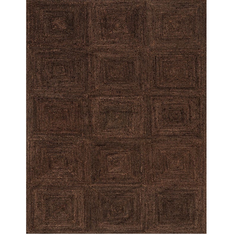 Brown Jute Rug for Living Room/Dining Room, Brown Runner for Hallway/Entryway/Kitchen, Braided Jute Rug, Handwoven Jute Runner, Hemp Doormat