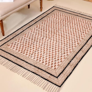 Home Washable Rug, Cotton Area Rug for Living Room/Bedroom, Washable Cotton Rug, Non Slip Stair Runner, Washable Runner for Hallway/Entry